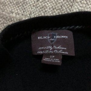 Lord and Taylor "Black and Brown" Men's Cashmere Cardigan-Small